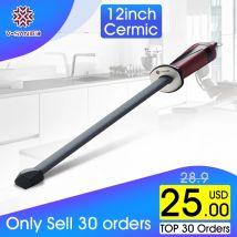 V-SAN Affilacoltelli in ceramica da 10/12 pollici Affilacoltelli per aste/acciaio Utensili per coltelli diamantati Grana 1000 #   Affilatrici TAIDEA