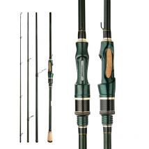 CEMREO Spinning Casting Carbon Fishing Rod 4-5 Sections 1.8m/2.1m/2.4m Portable Travel Rod Spinning Fishing Rods Fishing Tackle
