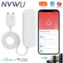Tuya Zigbee 3.0 Wasserlecksensor APP-Fernbedienung funktioniert mit Alexa Smart Life Yandex Alice