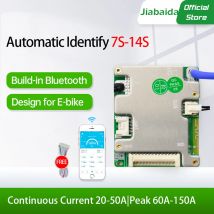 JiaBaiDa Automizzato Identificare 7s-14s 7S 8S 9S 10S 11S 12S 13S 14S 20A 30A LFP NMC Smart BMS 24V 36V 48V Sistema di gestione della batteria