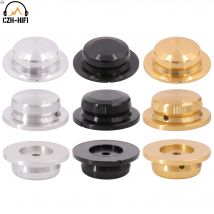 40mm 50mm 60mm CNC Machined Solid Aluminum Pointer Knob Button Cap for Amplifier DAC CD Turntable Potentiometer Volume 6mm Shaft