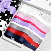 YAMA Grosgrain Ribbon 6 9 13 16 25 38 mm 25yards/roll 1/4" 3/8" 1/2" 5/8" 1" 1.5" inch Crafts Packing Wedding Handmade Ribbons