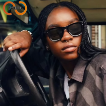 Neue gebogene Sonnenbrille, stilvoll, vielseitig, Sonnenschutz, passend für Autofahren und Strandausflüge.