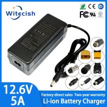 Caricabatteria al litio 12,6 V 5 A per pacchi agli ioni di litio 3S 18650 (12 V) Caricatore di alta qualità con spina EU/US/UK/AU