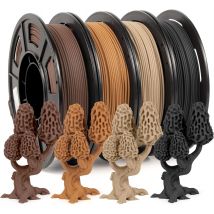 Holzfarbenfilament 1,75 PLA+, Holz-PLA-Filament, 250 g/500 g/1000 g/ 4 * 250 g Spule, dimensionale Genauigkeit +/- 0,03 mm