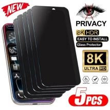 1-5 uds vidrio templado antiespía para iPhone 17 Pro Max 16 13 12 11 14 15 16e Mini 16 Plus X XS XR 7 8 SE Protector de pantalla de privacidad