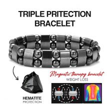 Klassische Hämatit-Energie-Perlen, elastische Magnetfeldtherapie, Gesundheitswesen, Gewichtsverlust, Armbänder, schlankmachende Gesundheitsfürsorge für Männer und Frauen