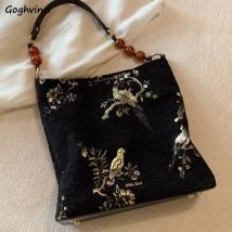 Y2k Tragetaschen Frauen Vielseitige Bolsos Vintage Chinesischen Stil Allgleiches Elegante Perlen Clutch Tasche Damen Große Handtaschen Pendler