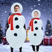 Schneemann-Outfit für Erwachsene, Weihnachten, Cosplay-Kostüme, Weihnachten, Karneval, Party, 3D-Druck, Tops, Jungen, Mädchen, Weihnachten, Kostüm, Bühnenshow-Outfit