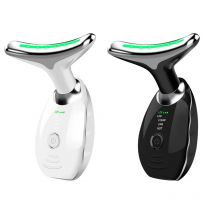 Elektrisches Nacken massage gerät mit 7-Farben-Nacken-Schönheitsgerät ems Nacken gesichts augen massage vibrierendes Massage gerät Schönheits werkzeuge