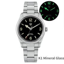 Watchdives WD1960S V2 36.5mm Men’s Quartz Watch VH31 Sweep-Seconds Movement  Sapphire Crystal BGW9/C3 Luminous  Watch for Men
