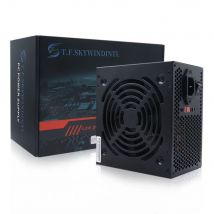Alimentatore PSU per PC da 700 W Nero Gaming Silenzioso Ventola da 120 mm 24 pin 12 V ATX Alimentatore per computer desktop per BTC