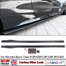 Cuchillas de extensión de faldas laterales para MERCEDES Clase C, W205, C205, A205, AMG STYLE, 2014-2021