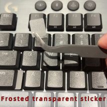 Matte  transparent semi-translucent, suitable for Logitech G813, G913, G915X TKL keyboard stickers, key film, anti-oil