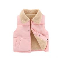 1 stücke Mädchen Jungen Unten Weste Kinder Plüsch Weste Winter Baby Verdickte Westen jungen Mantel Mädchen Ärmellose Jacke kinder Weste