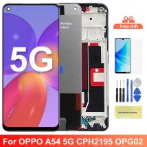 Bildschirmbaugruppe für Oppo A54 5G CPH2195 OPG02 LCD-Display, digitaler Touchscreen mit Rahmen für Oppo A54 5G Bildschirmersatz