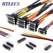 1/5/20 Pcs 2A DC Magnetic Pogo Pin Connector 2Pin 3 4 5 6 7 8 9P Pogopin Male Female spacing 2.5mm Spring Loaded DC Power Socket