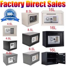 Cassetta di sicurezza salvadanaio elettronico di sicurezza digitale per contanti Home Office, gioielli, acciaio di sicurezza di grande capacità con chiavi e bulloni