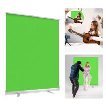 Studio fotografico da 43 pollici/59 pollici Schermo verde Portatile Tipo dacron Sfondo, Chiave Chroma, Kit schermo con borsa per lo streaming di scene