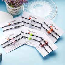 2 teile/satz Fußball Baseball Basketball Geflochtenes Armband Handgemachte Einstellbare Freundschaft Paar Armband Schmuck Sport Liebhaber Geschenk