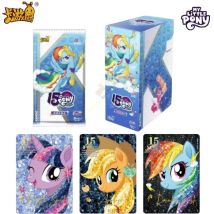 KAYOU Oryginalne Karty My Little Pony Friendship Forever Glorious Moon Pack Błyszczące Kolorowe Kamienie Szlachetne Karty Kolekcjonerskie Anime