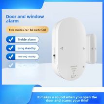 120 dB Tür-Fenster-Alarm, kabelloser magnetischer Sicherheitssensor mit lauter Sirene, einfache Installation, Diebstahlwarnung, Heimbüro