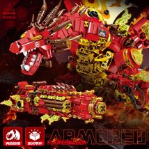 Kaizhi 8150, mechanische Montage, Flammendrache, Feuerdrache, Mecha-Modell, pädagogisches Bausteinspielzeug für Kinder für Jungen