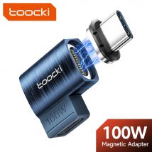 Toocki USB3.0 USB C to Type C Magnetic OTG Adapter PD 100W Fast Charging 5Gbps Data OTG Converter for Macbook iPhone 15
