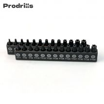 Prodrills 25 mm S2 Torx-Schraubendreher-Set, 13-teiliges magnetisches Werkzeugset mit Bithalter T7-T40