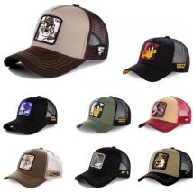 Wysokiej jakości marka Anime Cartoon Snapback bawełniana czapka z daszkiem mężczyźni kobiety Hip Hop tata czapka z siatką czapka typu Trucker Dropshipping