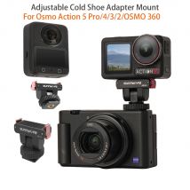Magnetischer Cold Shoe Mount verstellbarer Adapter für DJI OSMO Action 3 4 5 Pro/OSMO 360 Action-Kamera-Zubehör