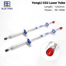 Bluetimes 90-100W tubo láser Co2 cabeza de Metal tubo láser de vidrio Dia.60mm longitud: 127mm para máquina cortadora de grabado láser CO2 DIY