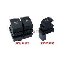 New 5K3959857 5ND959855 Chrome Window Control Switch For VW Golf 5 6 Touran Passat B6 B7 CC Caddy Tiguan Polo Touran