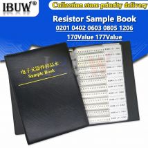 4250PCS 8500PCS 8850PCS 0201 0402 0603 0805 1206 Widerstand Muster Buch ibuw 1% SMD Sortiertes Kit 10K 100K 1K 1R 100R leeres Buch