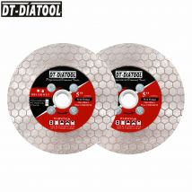 DIATOOL Diamant-Sägeblatt, Trennscheibe, 1 Stück, 105/115 mm, Schleifscheibe, Sägeblatt für Keramik, Porzellan, Fliesen, Marmor, M14