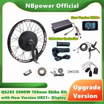 Nb power/qs205 50h 5000w 150mm Ausfallende v3 Elektrofahrrad-Umrüstsatz mit programmier barer Sabvoton-Steuerung ukc1-Anzeige
