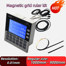 LCD 3-Achsen-DRO-Kit Drehmaschine Fräsmaschine Hochpräziser linearer elektronischer Magnetgitterlineal Magnetischer Messsensor