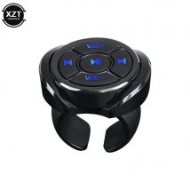 Mando a distancia inalámbrico con Bluetooth, botón multimedia para coche, motocicleta, bicicleta, volante, reproducción de música para teléfono IOS y Android, tableta