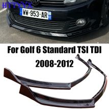 Maxton Style Frontstoßstange Splitter Lip Diffusor Body Kit Spoiler Guard Nachrüstung für Golf 6 MK6