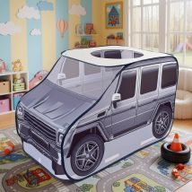 Fun Car Design, Gray and Pink, Children's Play Tent, Portable Outdoor Playhouse, Toy Castle Tent for Early Learning and Imaginative Play, Children's Secret Base, Boys' and Girls'