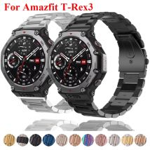 Edelstahlarmband für Huami Amazfit TRex 3 TRex 3 Metallband Luxusarmband Armband für Amazfit T-Rex 3 Armband Correa