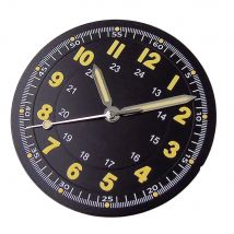 Classic 29mm Pilot Style Watch Dial Face + Hands Set Arabic Numerals Fit for NH35 NH36 Automatic Movement