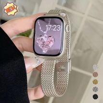 Cinturino Milanese per cinturino Apple watch 44mm 40mm 45mm 41mm bracciale in metallo in acciaio