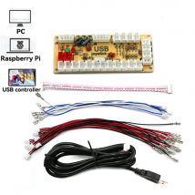Null Verzögerung USB Board Encoder Mit Kabel Für PC Raspberry Pi TV Box Ein Player Arcade Spiel SANWA Joystick Taste Controller DIY