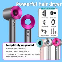 Szybka, bezłopatkowa suszarka do włosów z jonizacją ujemną do użytku domowego, szybkie suszenie, mocny nawiew, do stylizacji wewnątrz pomieszczeń, profesjonalna pielęgnacja włosów.