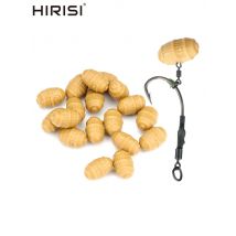 Hirisi 20pcs European Nuts Carp Fishing Lures Soft Floating Tiger Nut Baits Carp Fishing Artificial Bait Lures Carp Fishing Tool