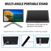 Mini TFT 7-inch monitor laptop 1024x600 high pixel LCD screen display with HD/VGA/AV video input, suitable for cameras/monitors