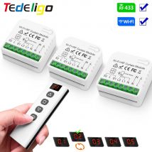 Interruttore per tende cieche WiFi Tuya Smart Life con telecomando RF433 per tapparella elettrico Google Home Alexa Smart Home