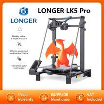 Drukarka 3D LONGER LK5 Pro, w 90% zmontowana, trójkątny design, duży podwójny wentylator, obszar druku 30*30*40cm, kolorowy ekran dotykowy 4,3''