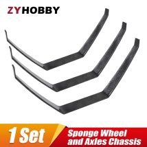 Carbon Fiber Landing Gear with Sponge Wheel and Axles Chassis for 30E/50E/70E RC Fix-wing Aircraft Model